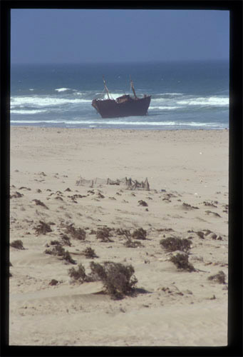 Schiffswrack Atlantik Marokko